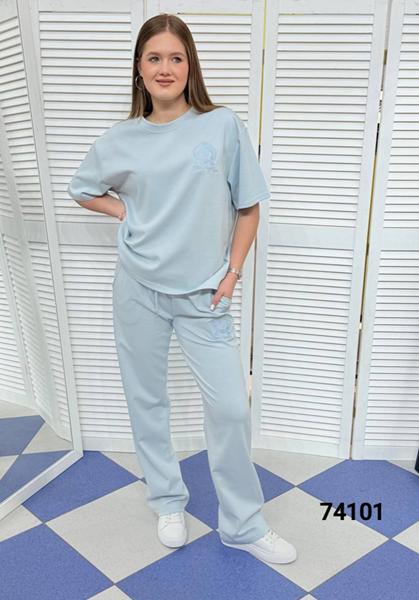 Костюм спорт MMC clothes (44-50) 74101 l.blue (лето)