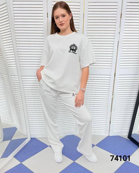 Костюм спорт MMC clothes (44-50) 74101 white (лето)