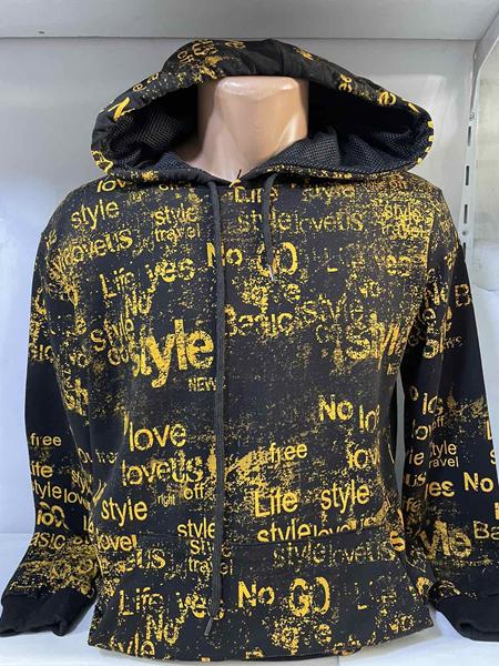 Худи Sabihina (S-2XL) SB1572 black (деми)