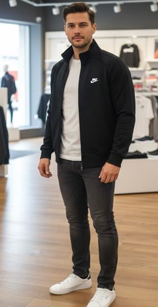 Кофта спорт Mary Poppins (S-2XL) 7319 black (деми)