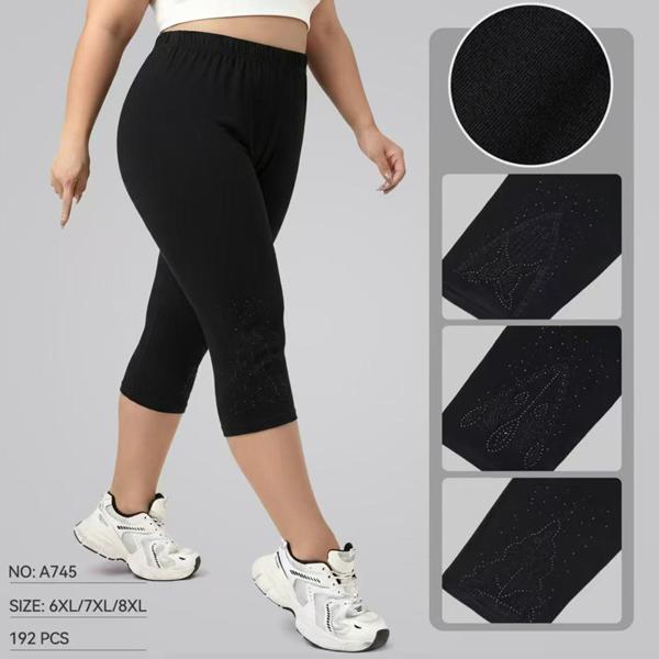 Бриджи АнЯ (6XL-8XL) 745 black (лето)