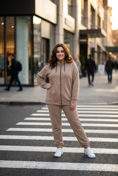 Костюм спорт Sport style (3XL-5XL) 12-1 beige (деми)