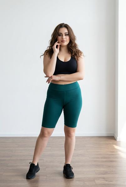 Велосипедки Sport style (S-XL) 571 green (деми)