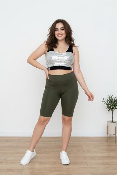 Велосипедки Sport style (S-XL) 571 khaki (деми)