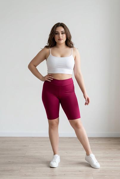 Велосипедки Sport style (S-XL) 571 wine (деми)