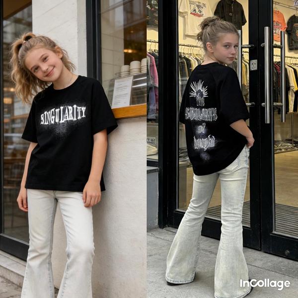 Футболка Fili kids (150-180) 26206 black (лето)