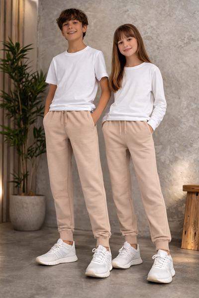 Штаны спорт Fili kids (9-12) FK1656 beige (деми)