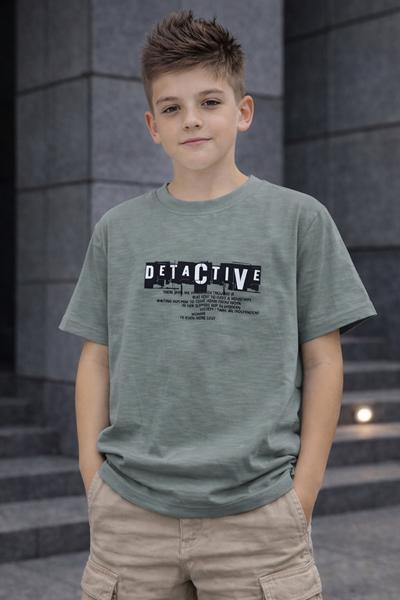 Футболка SunnyTot (110-150) B013 olive (лето)