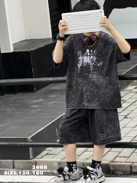 Костюм спорт SunnyTot (120-160) 2668 black (лето)