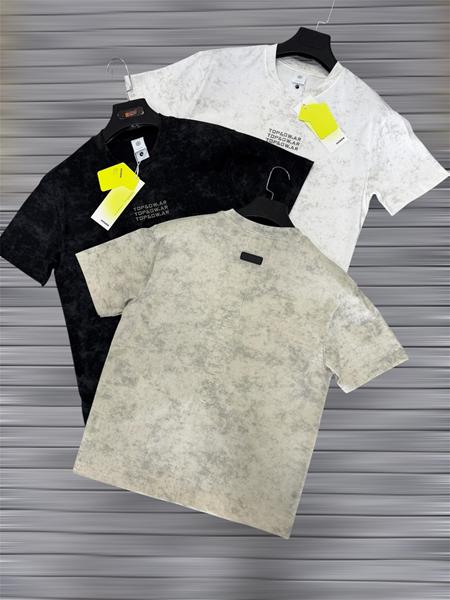 Футболка F.T.H (L-4XL) F1032 black (лето)