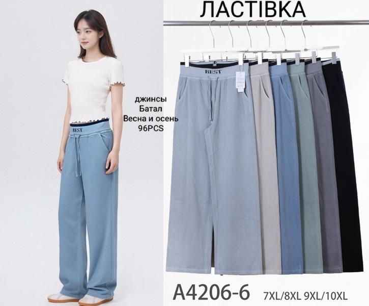 Штаны Kenalin (7XL-10XL) 4206-6 blue (деми)