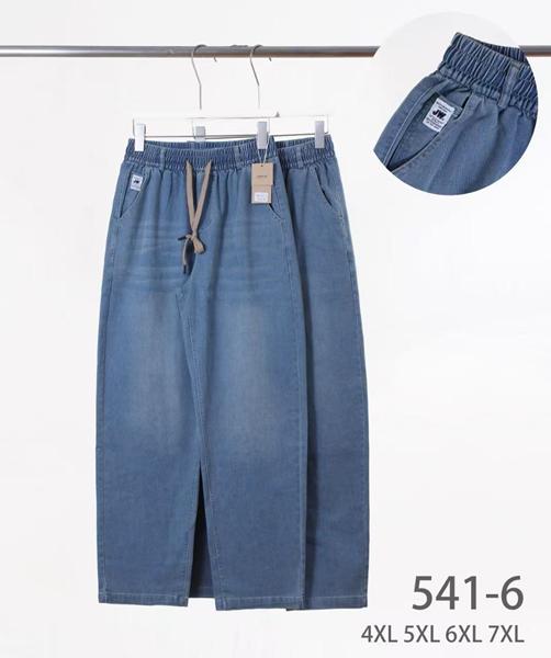 Джинсы Kenalin (4XL-7XL) 541-6 l.blue (деми)