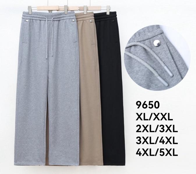 Штаны спорт Kenalin (XL-5XL) 9650 beige (деми)