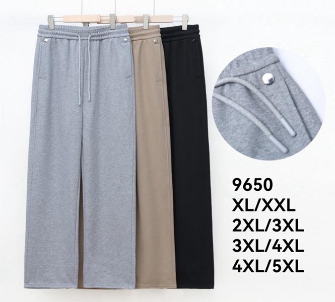 Штаны спорт Kenalin (XL-5XL) 9650 black (деми)