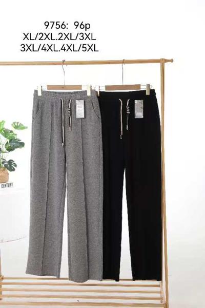 Штаны спорт Kenalin (XL-5XL) 9756 black (деми)