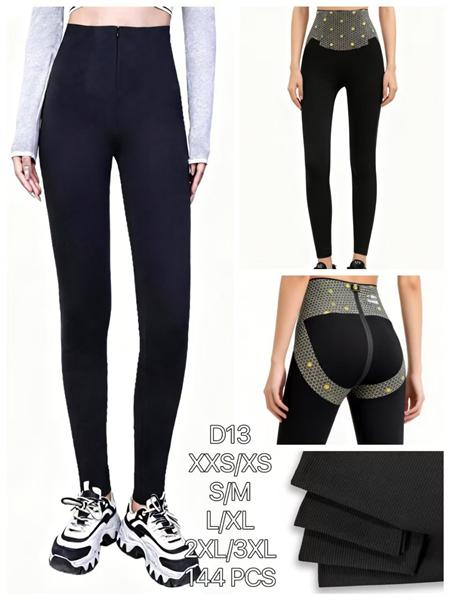 Лосины Kenalin (2XL-3XL) D13 black (деми)