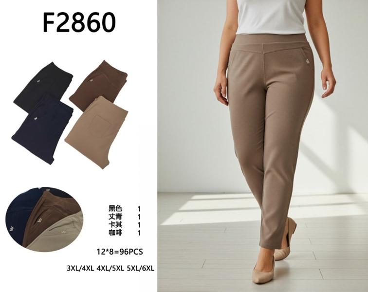 Штаны Kenalin (3XL-6XL) F2860 beige (деми)