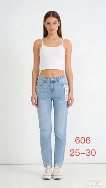 Джинсы NewJeans (25-30) 606 l.blue (деми)