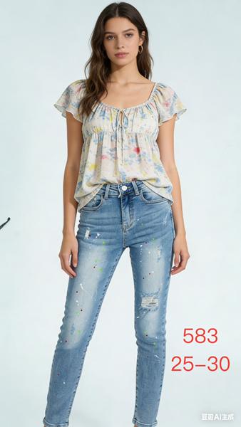 Джинсы NewJeans (25-30) 583 l.blue (деми)