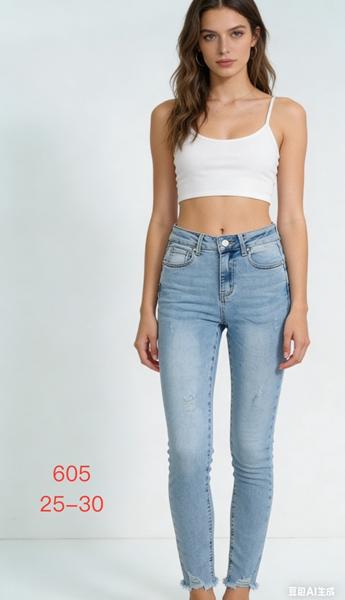 Джинсы NewJeans (25-30) 605 l.blue (деми)