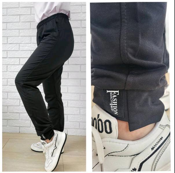 Штаны спорт MSO (S-XL) 1030 black (деми)