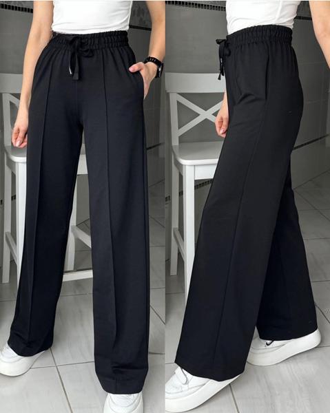 Штаны спорт MSO (S-XL) 1048 black (деми)