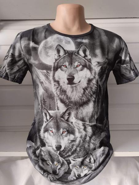 Футболка Panda (M-2XL) 1543 black (лето)