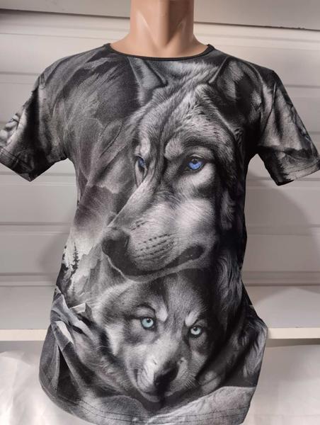 Футболка Panda (M-2XL) 1572 black (лето)