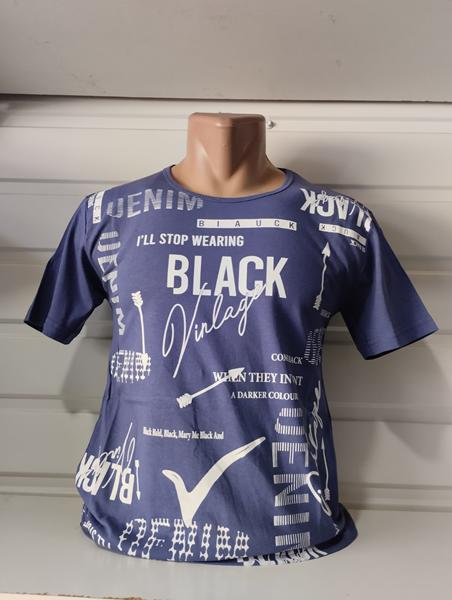 Футболка Panda (M-2XL) 1575 blue (лето)