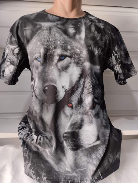 Футболка Panda (XL-4XL) 1579 black (лето)