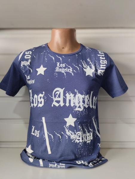 Футболка Panda (M-2XL) 1580 blue (лето)