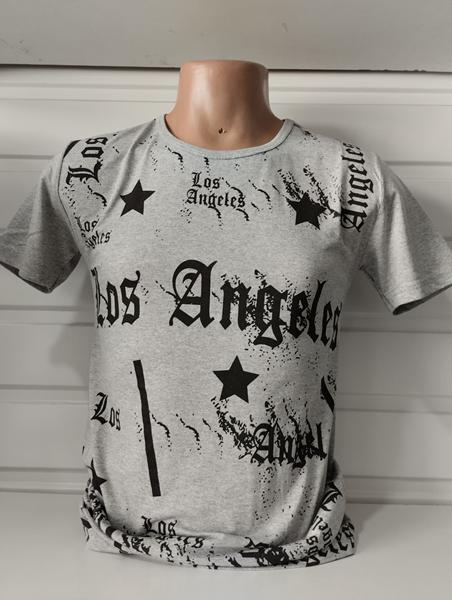 Футболка Panda (M-2XL) 1582 grey (лето)