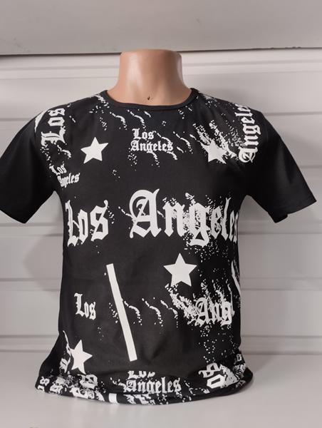 Футболка Panda (M-2XL) 1583 black (лето)