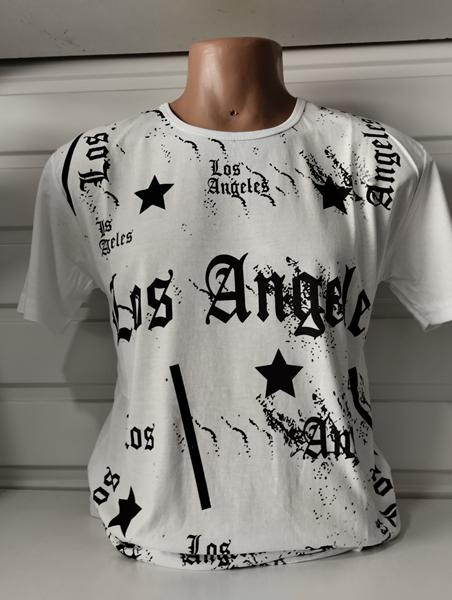 Футболка Panda (M-2XL) 1584 white (лето)