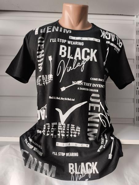 Футболка Panda (XL-4XL) 1585 black (лето)