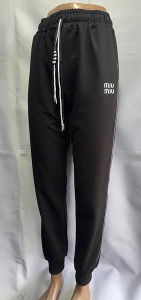 Штаны спорт Minh (46-54) MH607 black (деми)