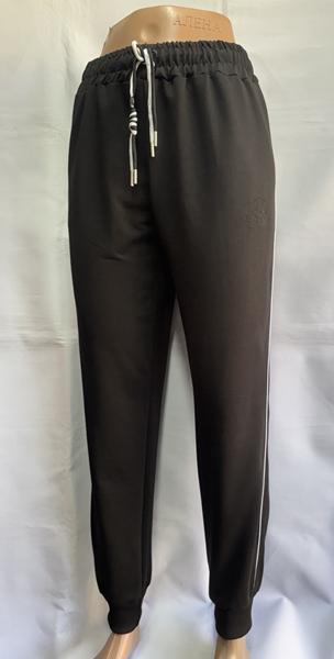 Штаны спорт Minh (46-54) MH608 black (деми)