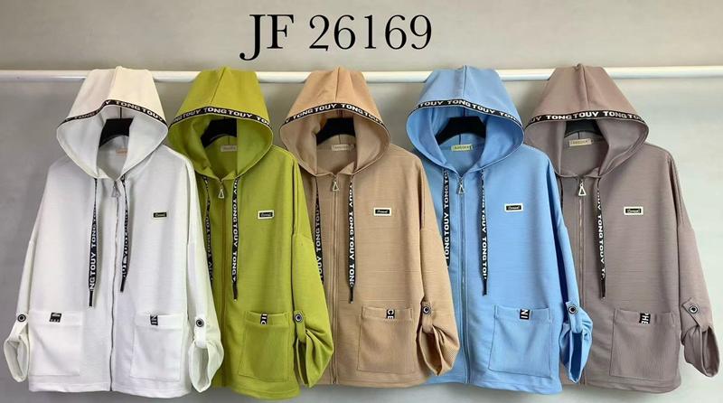 Кофта спорт Immei (XL-4XL) JF26169 blue (деми)