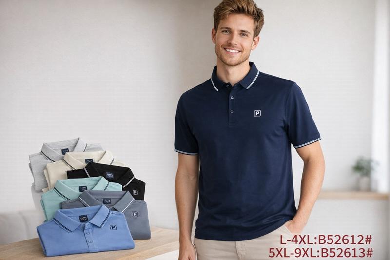 Футболка Lina (L-4XL) B52612 l.blue (лето)