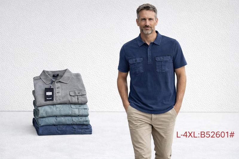 Футболка Lina (L-4XL) B52601 navy (лето)