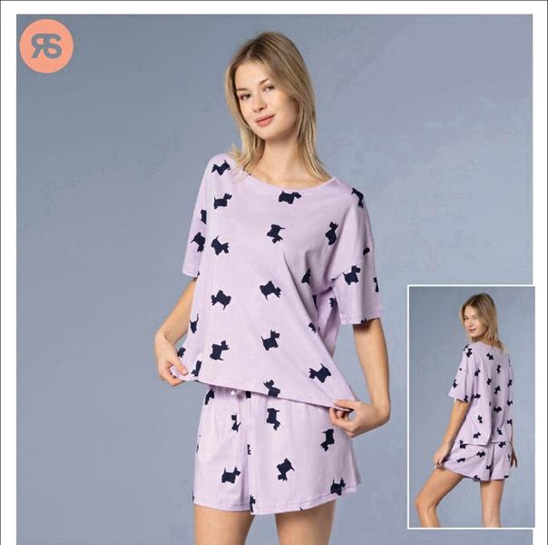 Пижама Trikotag (S-XL) 6945 purple (лето)