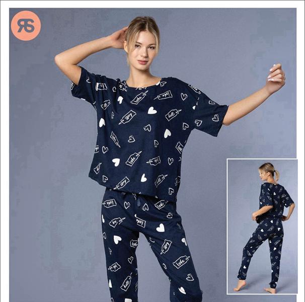 Пижама Trikotag (S-XL) 6913 navy (деми)