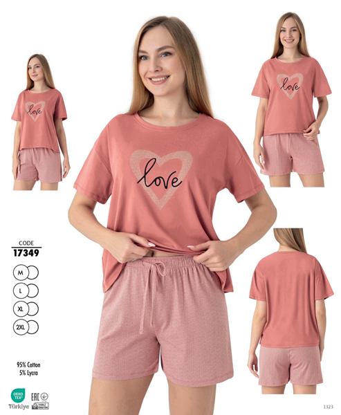 Пижама Trikotag (M-2XL) 17349 pink (лето)