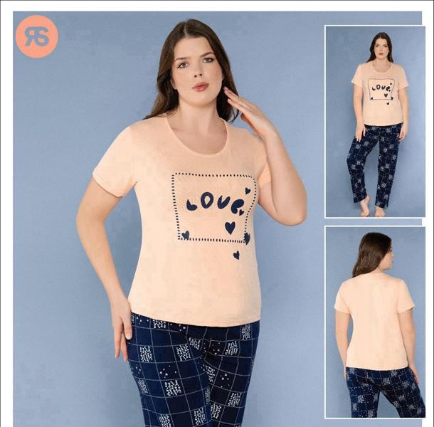 Пижама Trikotag (2XL-4XL) 6871 beige (деми)