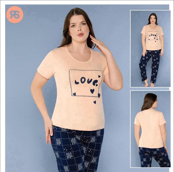 Пижама Trikotag (5XL-7XL) 6873 beige (деми)