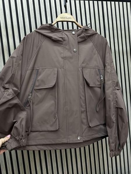 Ветровка Nefertiti (one size) NF101 brown (деми)