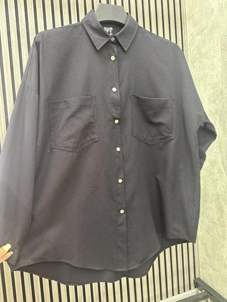 Рубашка Nefertiti (S-L) NF142 black (деми)