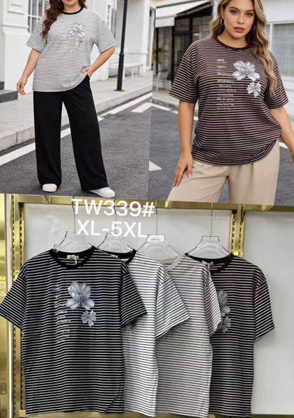 Футболка Nefertiti (52-60) TW339 black (лето)