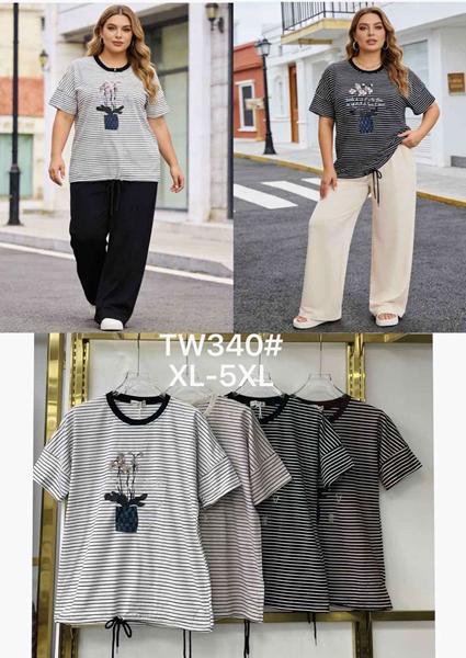 Футболка Nefertiti (52-60) TW340 black (лето)