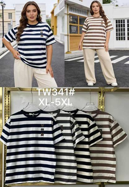 Футболка Nefertiti (52-60) TW341 brown (лето)